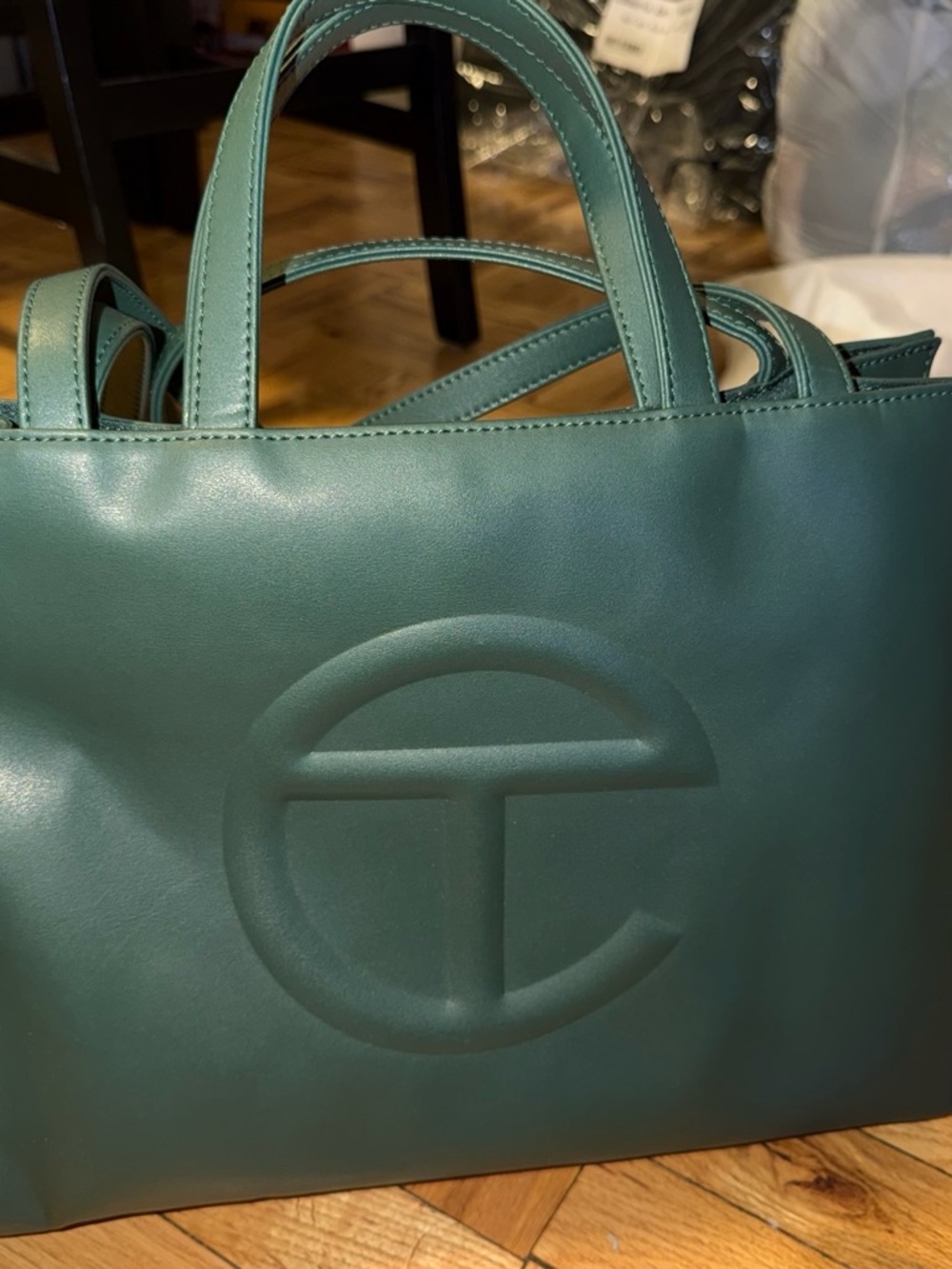 Dark olive telfar bag
